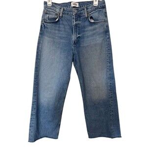 Agolde Wide Leg High Rise Jeans Women's Size 28 P Relaxed Ren Jean